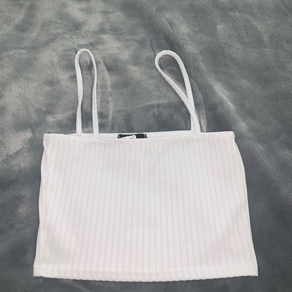 pretty little thing white tank top